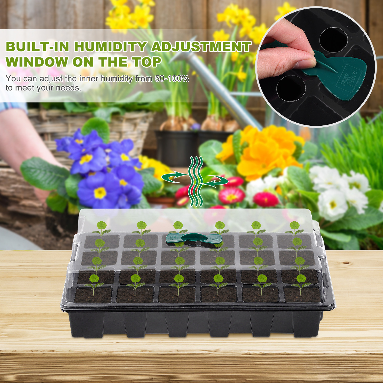 3Pcs Seedling Tray Kit Starter - Dome Propagation Kit incelemesi ve fiyatı