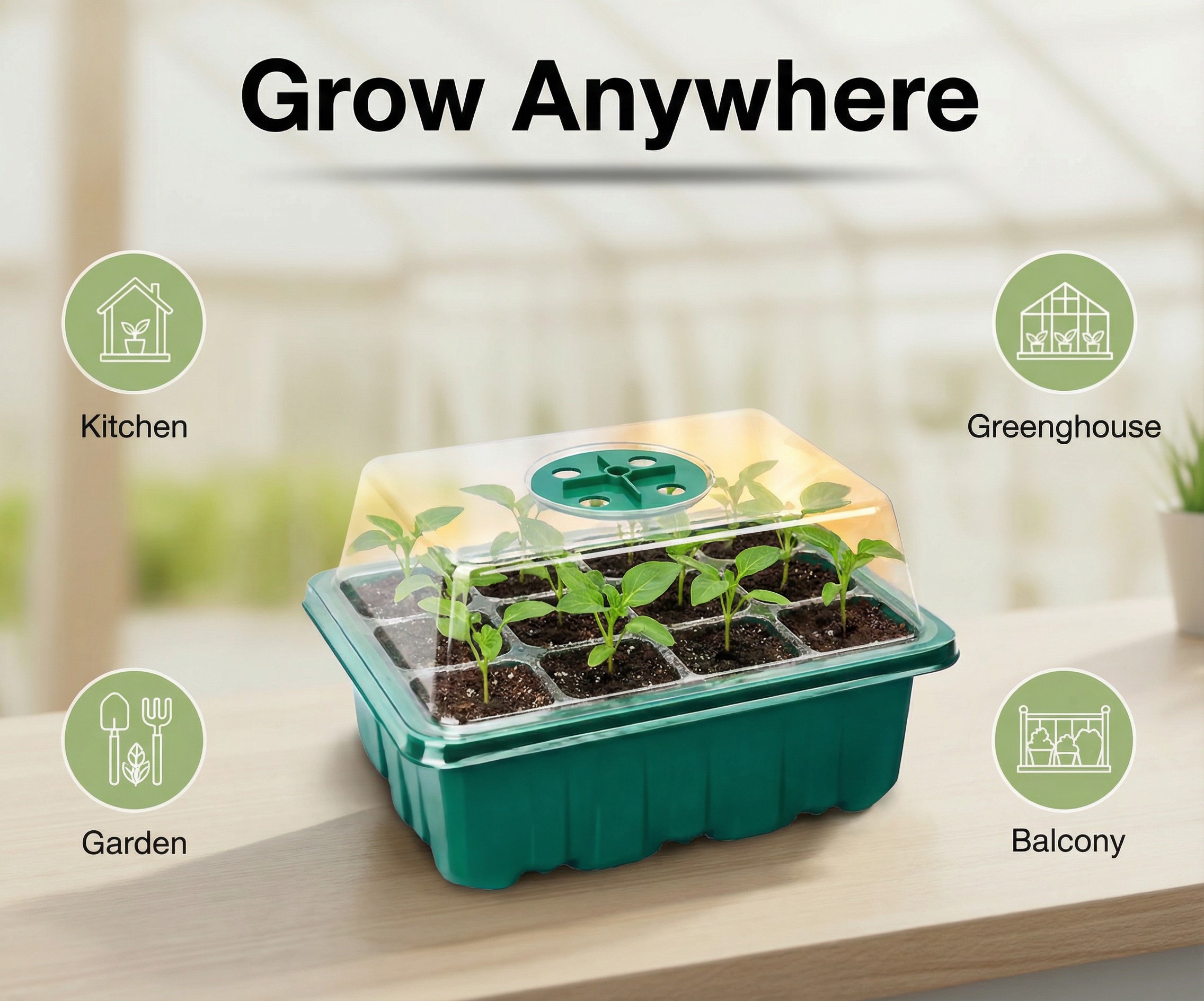 5/10Pack Seed Starter Tray See - Dome Propagation Kit incelemesi ve fiyatı