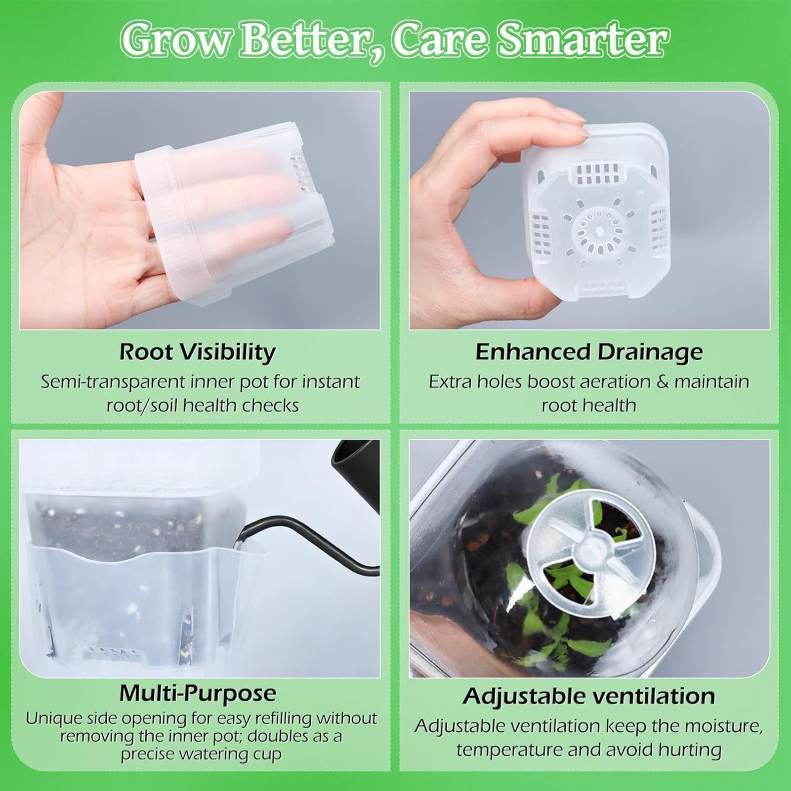 Self Watering Pots 12Pcs Seed  - Dome Propagation Kit incelemesi ve fiyatı